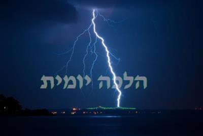 the blessings on thunder and lightning daily halacha based on the